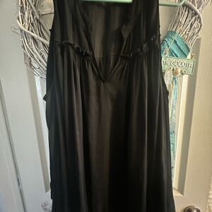 Lane Bryant Black Sleeveless Blouse